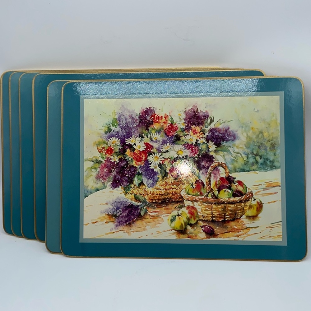 Cloverleaf Floral Bouquet 6 Table Mats
